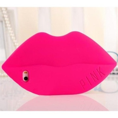 Etui na telefon Case LIPS Fuksja iPhone 6/6s