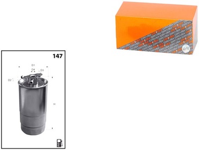 ФІЛЬТР ПАЛИВА BMW ДИЗЕЛЬ 2.5 00-03 5 DRIVE+