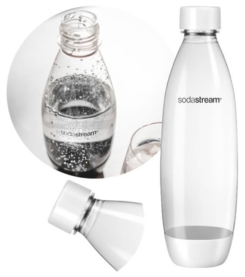 Butelka do saturatora sodastream 1L Biała