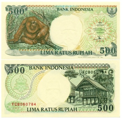 INDONEZJA 500 RUPII 1992 P-128a UNC