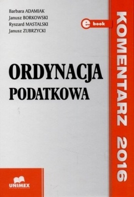 Ordynacja podatkowa Komentarz 2016