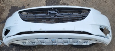 Бампер перед передний белый решётка радиатора решётка радиатора opel corsa e оригинальный номер фото №1