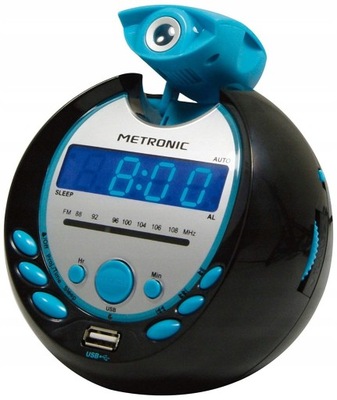 Radiobudzik z projektorem godziny USB MP3 METRONIC