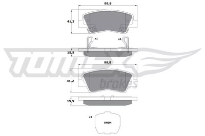 КОЛОДКИ HAM.TYL HYUNDAI I40 12-