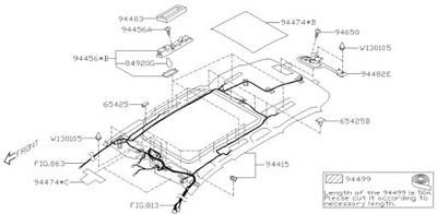 Стеля subaru ascent з eyesight i люком фото №1
