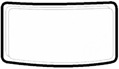 Прокладка молдинг стекло перед mercedes atego 97-05 фото №1