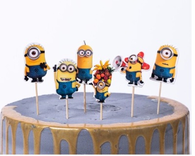 Toppery piki na muffinki minionki minions 6szt