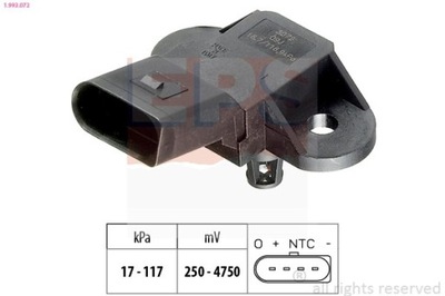 SENSOR PRESSURE AIR VW 1-993-072  