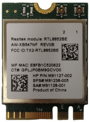 Karta sieciowa WIFI AX1800 Realtek RTL8852BE M2-NGFF WLAN 5.2