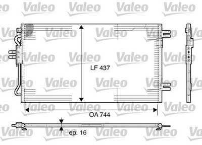 RADUADOR DE ACONDICIONADOR VALEO VAL817739  