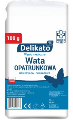 Delikato Wata Bawełniano-Wiskozowa, 100 g