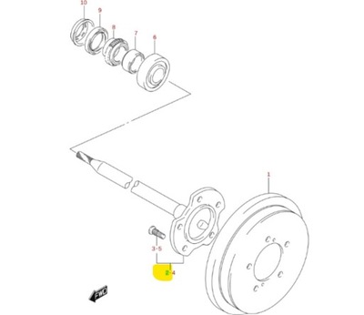 Приводной вал задняя правая suzuki jimny фото №1