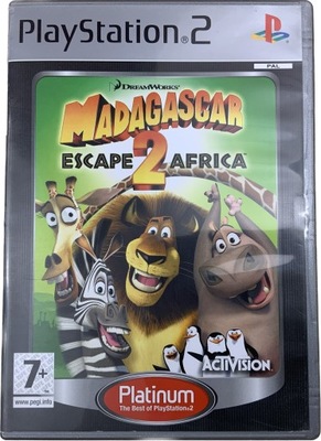 MADAGASCAR 2 ESCAPE AFRICA płyta bdb+ komplet PS2