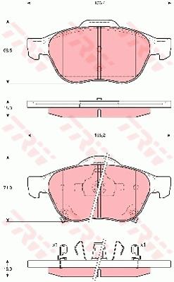 КОЛОДКИ HAM. TOYOTA P. AVENSIS 01-03/AVENSIS VERSO