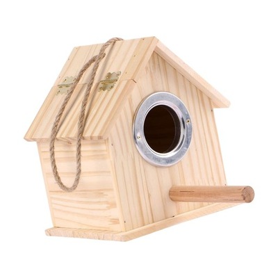Drewniany domek dla ptaków dekoracyjny 21,5 cm x 16 cm x 18,3 cm
