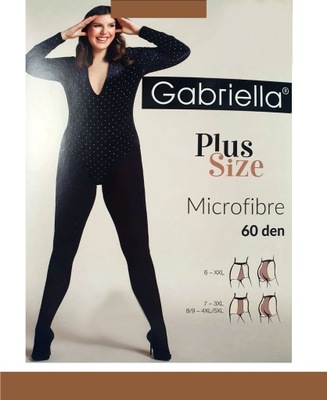 GABRIELLA MICRO 60 PLUS Rajstopy MF 7-XXXL /