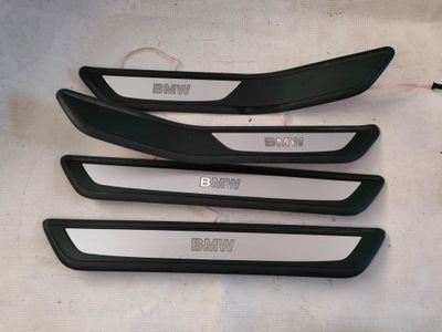 Bmw f01 накладки порогові перед задня комплект фото №1