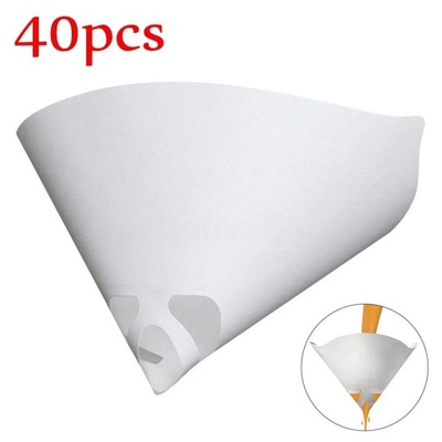 Disposable Mesh Paper Paint Filter Purifying Straining Funnel Paint ~25527 
