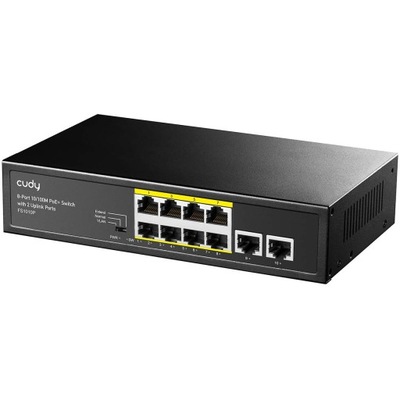 SWITCH Cudy FS1010P 8xFE PoE+ 120W 10/100M CCTV/VLAN