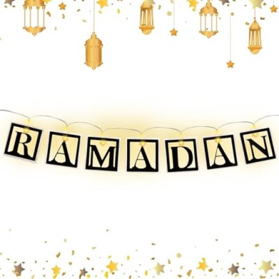 Lampki drewniane LED Ramadan – dekoracja