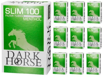 Gilzy DARK HORSE SLIM MENTHOL EXTRA LONG 100sztX10