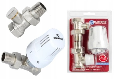 ZAWÓR TERMOSTATYCZNY DO GRZEJNIKA PROSTY GŁOWICA