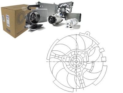 Nissens 85040 вентилятор, охлаждение двигателя фото №1