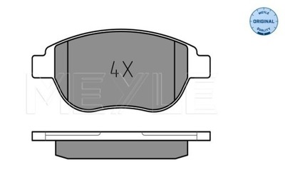 PADS BRAKE MEYLE 025 236 0019  