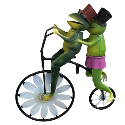 Wiatraczek ogrodowy, rower jeżdżący na żabach
