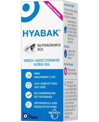 Hyabak 0,15% nawilżające krople do oczu 10 ml