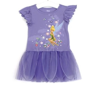 DISNEY Sukienka DZWONECZEK TINKERBELL 134 - 140 , 9-10L