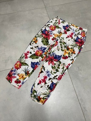 Spodnie w kwiaty r 46 3 XL