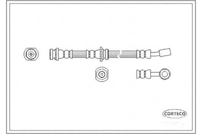 CABLE DE FRENADO FLEXIBLES OPEL CORTECO  