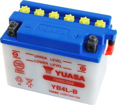 Akumulator Yuasa YB4L-B 12V 4Ah bez elektrolitu