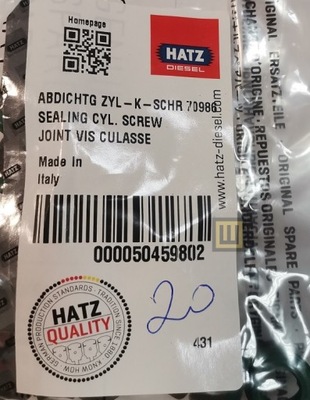 УЩІЛЬНЮВАЧ ШПИЛЬКИ ГОЛОВКИ HATZ 1D81 - 50459802