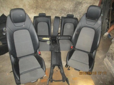 Mercedes w205 coupe сидіння заднє сидіння шкіра оббивка фото №1