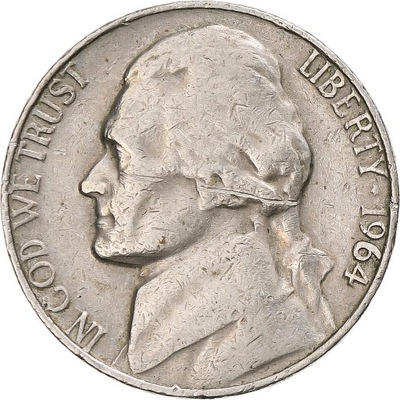 USA, 5 Cents, 1964