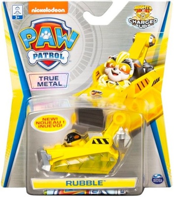 RUBBLE Mighty Pups Charged Up Auta Psi Paw Patrol