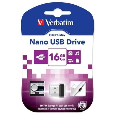 Verbatim USB flash disk, USB 2.0, 16GB, Nano, Stor