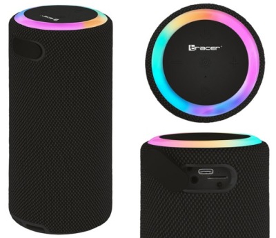 MARKOWY BEZPRZEWODOWY MOCNY GŁOŚNIK BLUETOOTH 14W Z OŚWIELENIEM LED