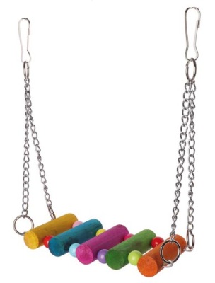 Drewniana drabinka / mostek dla ptaków