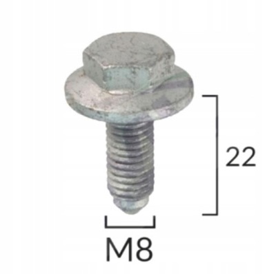 BOLT CAPS UNDER ENGINE M8 5SZT DO SEAT ALHAMBRA  