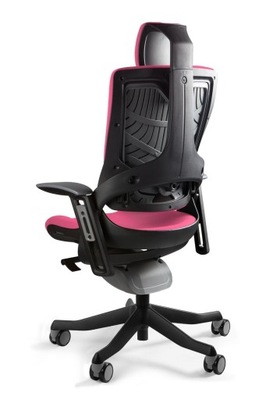 Fotel Ergo Unique Wau 2 - czarny BL401 magenta