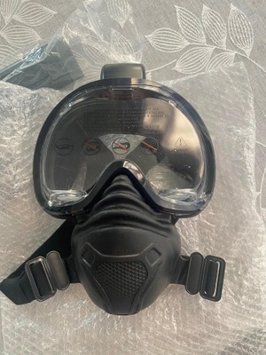 Maska do nurkowania pełnotwarzowa czarna L/XL