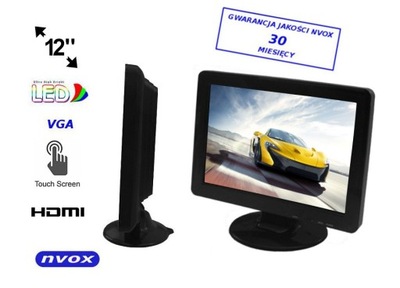 MONITOR SENSOR DIODO LUMINOSO LED 12CALI HD VGA HDMI  