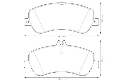 КОЛОДКИ ГАЛЬМІВНІ КЕРАМІЧНІ MERCEDES GLK (X204) 2.