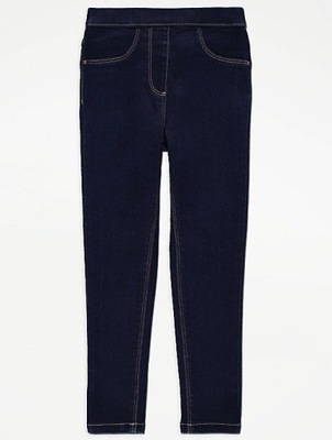 GEORGE spodnie jegginsy skinny jeansowe 116-122