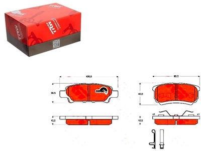 Trw гальмівні колодки гальмівні chrysler sebring 2.0 crd js фото №1