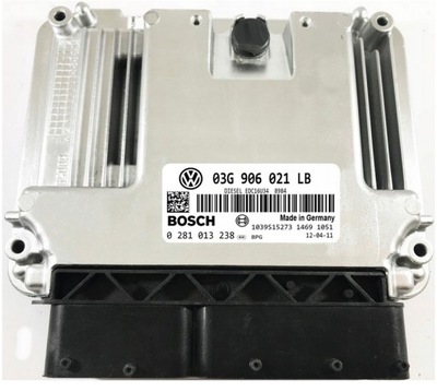 КОМПЬЮТЕР ECU SKODA 03G906021LB 0281013238 IMMO OFF