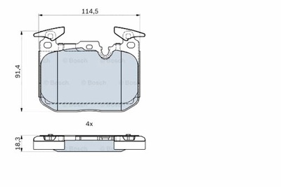 BOSCH ZAPATAS DE FRENADO PARTE DELANTERA BMW 1 F20 1 F21 2 F22 F87 2 F23 3 F30  
